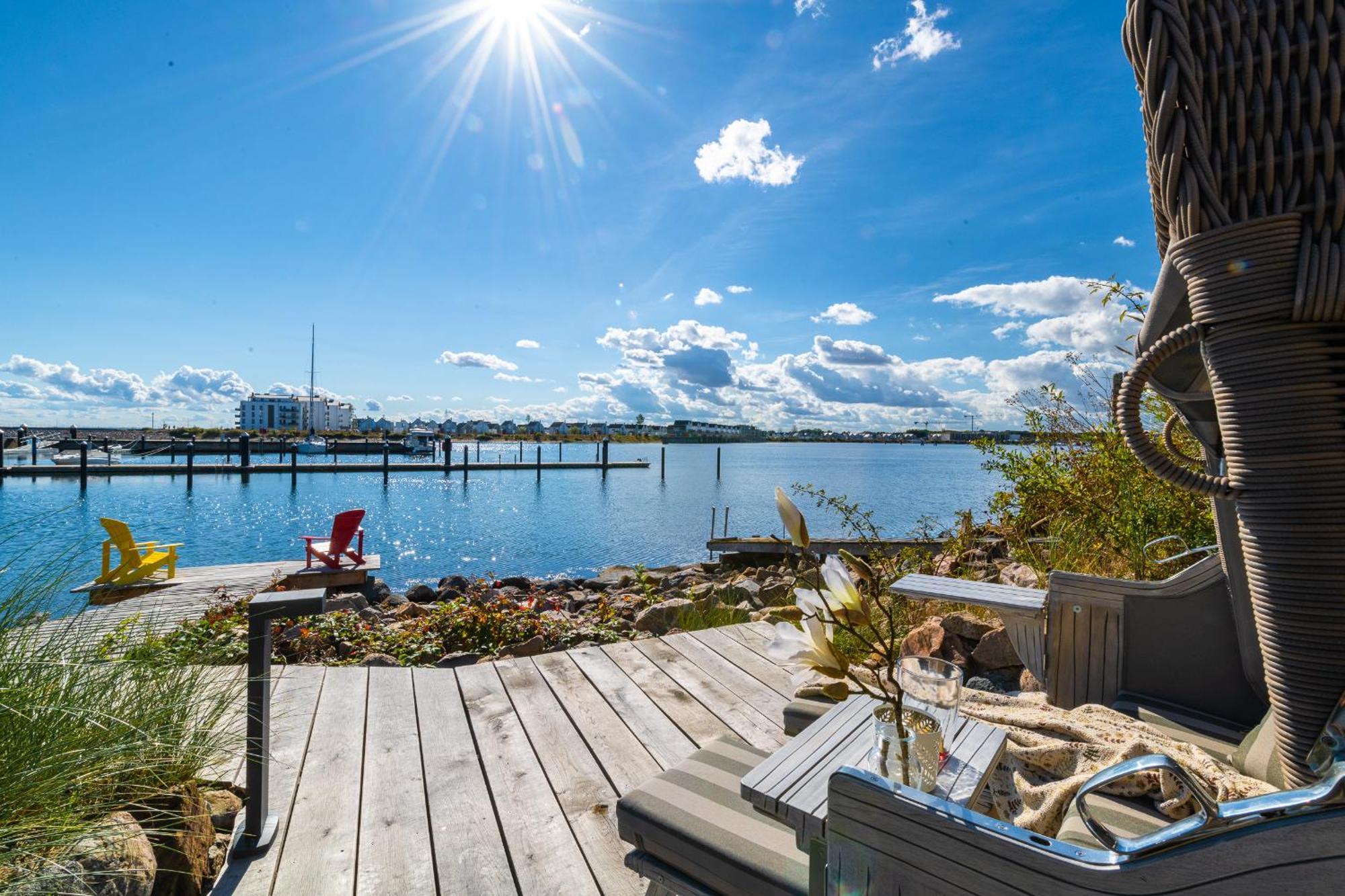 Hafenliebe- Sauna, Steg, Hafenblick, Kamin, Terrasse Olpenitz Eksteriør bilde